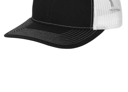 Port Authority Snapback Ponytail Trucker Cap LC401 Black White OSFA