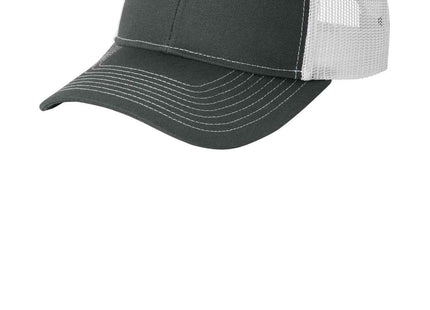 Port Authority Snapback Ponytail Trucker Cap LC401 Grey Steel White OSFA