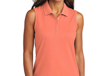 Port Authority Women's Dry Zone UV MicroMesh Sleeveless Polo LK110SV Coral Splash