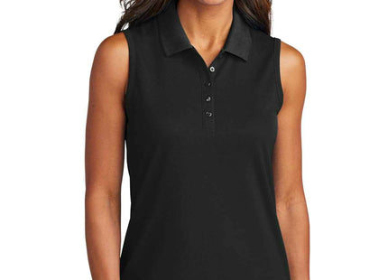 Port Authority Women's Dry Zone UV MicroMesh Sleeveless Polo LK110SV Deep Black
