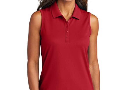 Port Authority Women's Dry Zone UV MicroMesh Sleeveless Polo LK110SV Rich Red