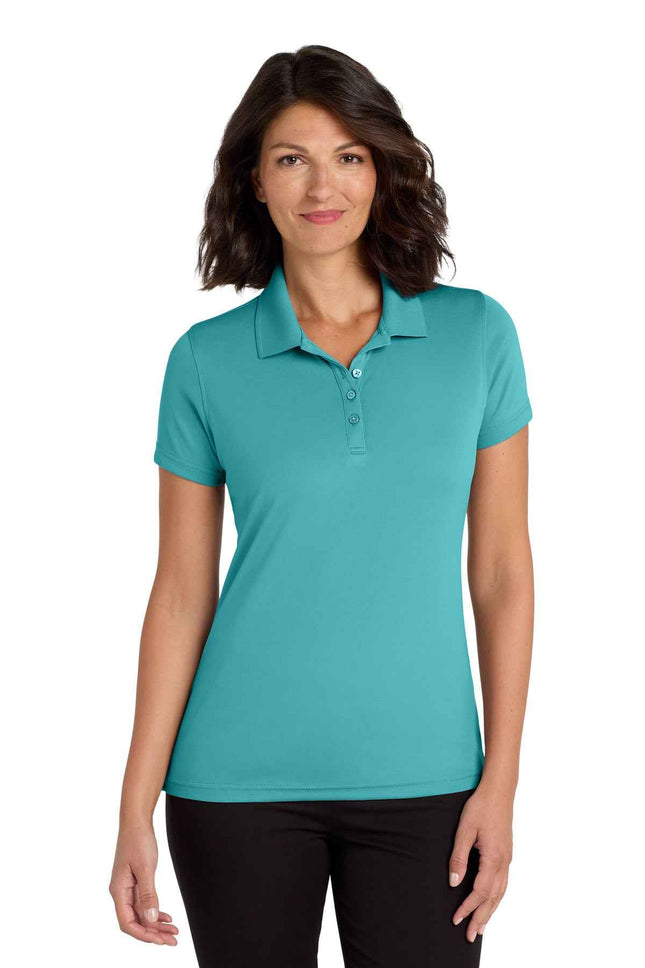 Port Authority Women's Dry Zone UV MicroMesh Polo LK110 Aquamarine