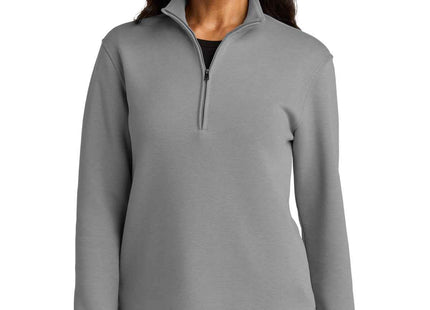Port Authority Women's Wearever Signature Double Pique 1/4Zip LK210 Gusty Grey