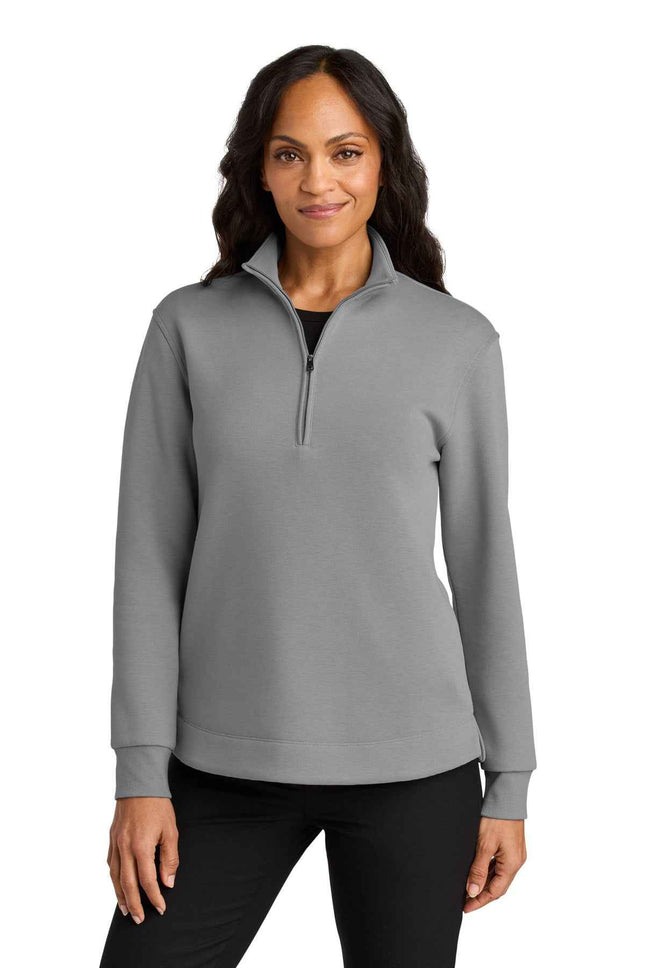 Port Authority Women's Wearever Signature Double Pique 1/4Zip LK210 Gusty Grey