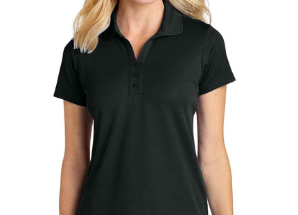 Port Authority Women's Plaited Pique Polo LK620 Deep Black