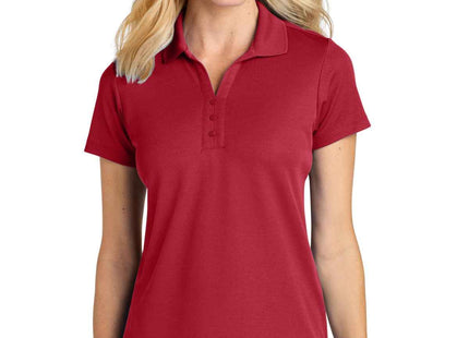 Port Authority Women's Plaited Pique Polo LK620 Rich Red