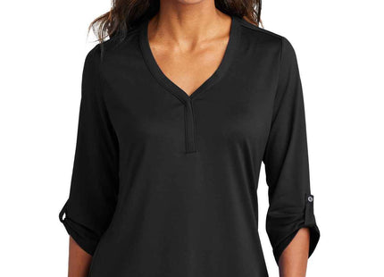 Port Authority Women's City Stretch 3/4Sleeve Tunic LK6840 Black