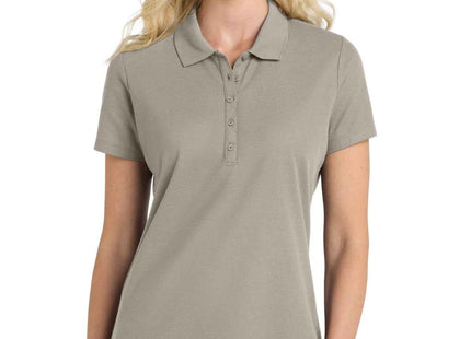 Port Authority Women's SuperPro React Polo LK810 Gusty Grey