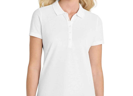 Port Authority Women's SuperPro React Polo LK810 White