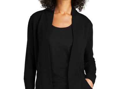 Port Authority Women's Microterry Cardigan LK825 Deep Black
