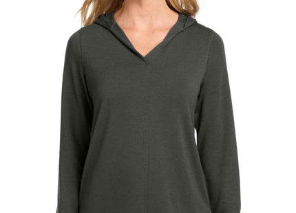 Port Authority Women's Microterry Pullover Hoodie LK826 Charcoal