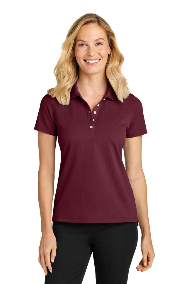 Port Authority Women's Dry Zone StainRelease Grid Polo LK845 Club Burgundy