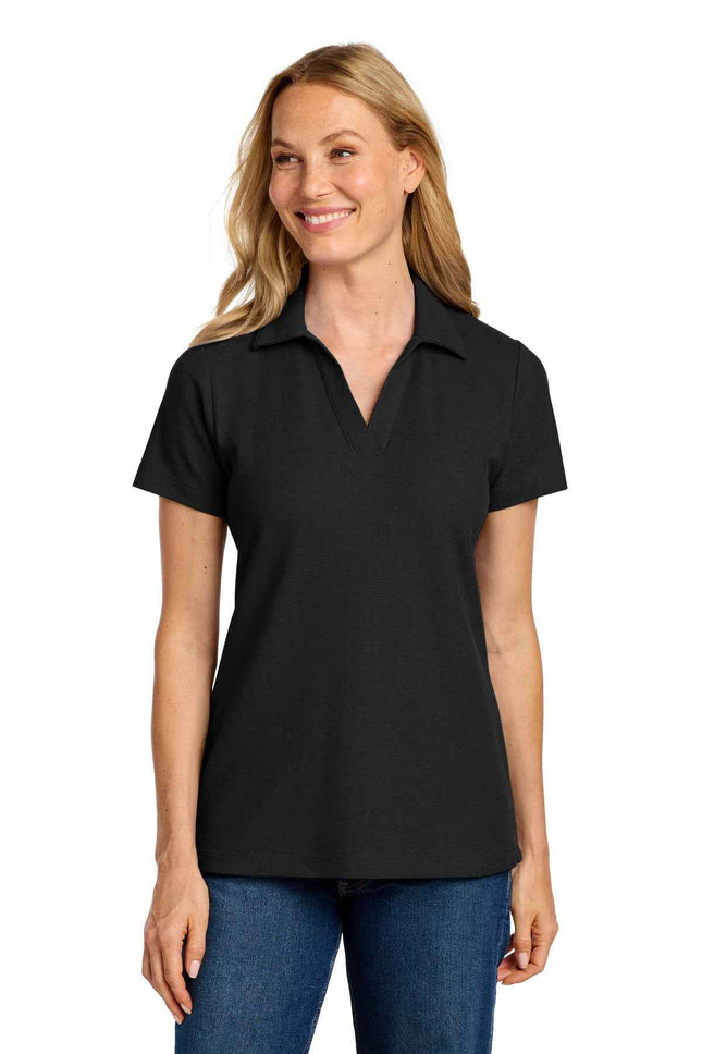Port Authority Women's CFREE Cotton Blend Pique Polo LK867 Black