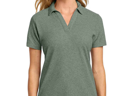 Port Authority Women's CFREE Cotton Blend Pique Polo LK867 Dark Green Heather