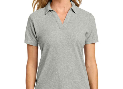 Port Authority Women's CFREE Cotton Blend Pique Polo LK867 Deep Smoke Heather
