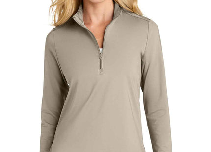 Port Authority Women's CFREE Double Knit 1/4Zip LK880 Sahara