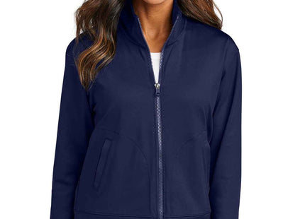 Port Authority Women's CFREE Double Knit FullZip LK881 True Navy