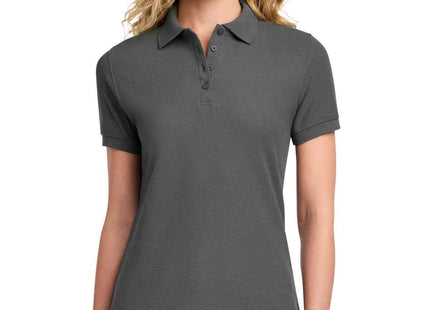 Port & Co Women's Core Blend Pique Polo LKP155 Charcoal