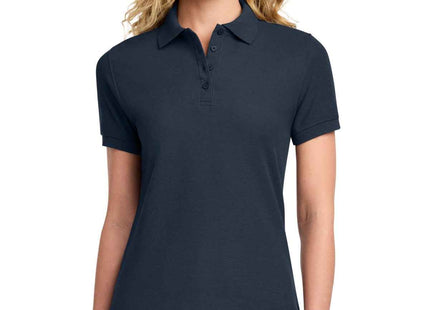 Port & Co Women's Core Blend Pique Polo LKP155 Deep Navy