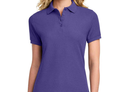 Port & Co Women's Core Blend Pique Polo LKP155 Purple