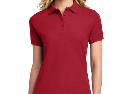 Port & Co Women's Core Blend Pique Polo LKP155 Red