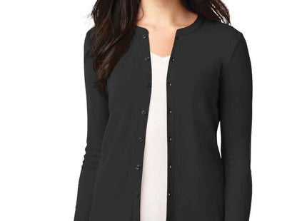 Port Authority Women's Concept Stretch ButtonFront Cardigan LM1008 Black