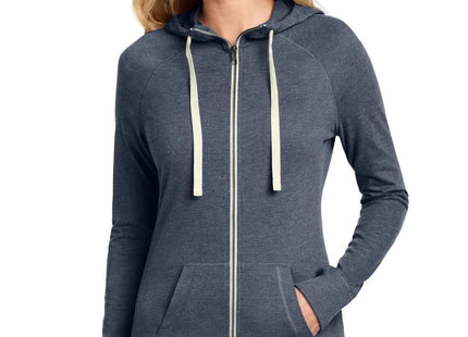 New Era Women's Sueded Cotton Blend FullZip Hoodie LNEA122 True Navy Heather