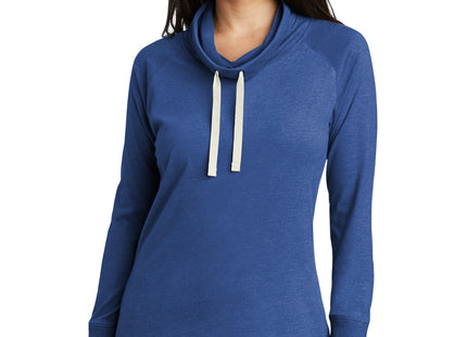 New Era Women's Sueded Cotton Blend Cowl Tee LNEA123 Royal Heather