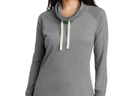 New Era Women's Sueded Cotton Blend Cowl Tee LNEA123 Shadow Grey Heather