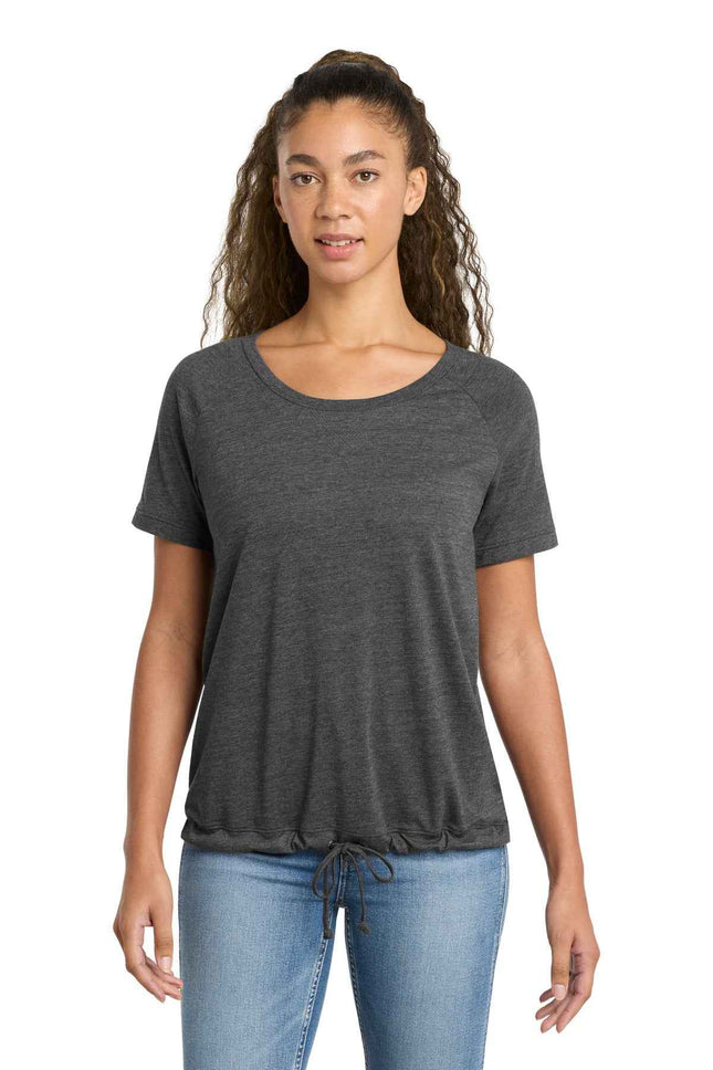New Era Women's TriBlend Performance Cinch Tee LNEA133 Dark Graphite