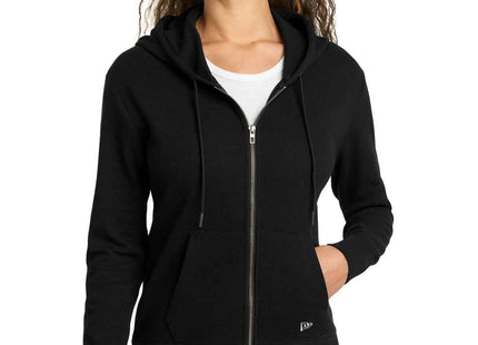 New Era Women's Thermal FullZip Hoodie LNEA141 Black