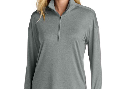 New Era Women's Power 1/2Zip LNEA228 Shadow Grey Heather