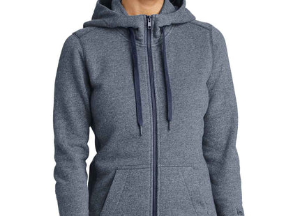 New Era Women's French Terry FullZip Hoodie LNEA502 True Navy Twist