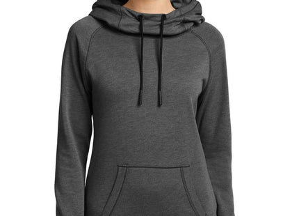 New Era Women's TriBlend Fleece Pullover Hoodie LNEA510 Black Heather