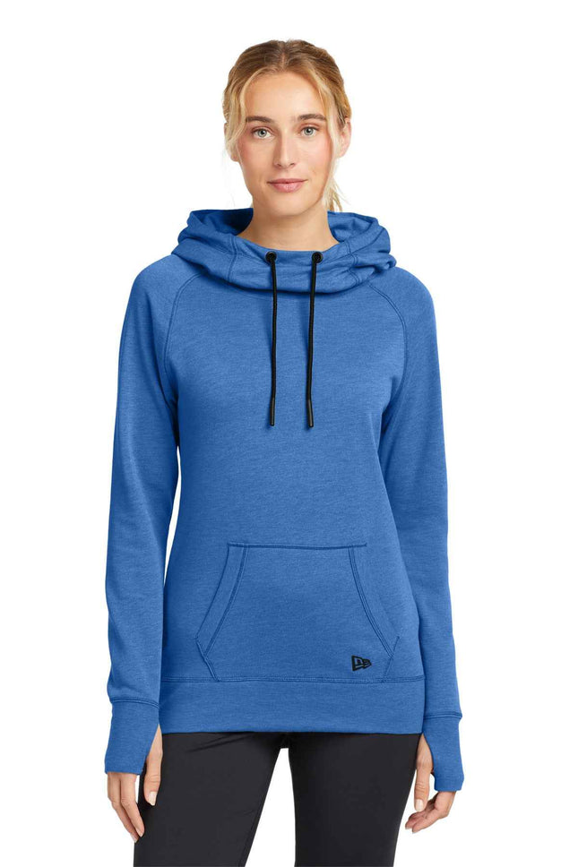 New Era Women's TriBlend Fleece Pullover Hoodie LNEA510 Royal Heather