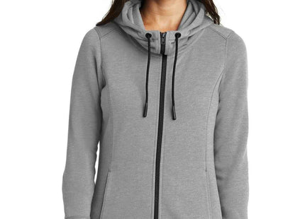 New Era Women's TriBlend Fleece FullZip Hoodie LNEA511 Shadow Grey Heather