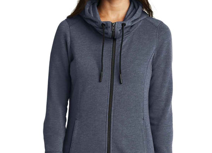 New Era Women's TriBlend Fleece FullZip Hoodie LNEA511 True Navy Heather