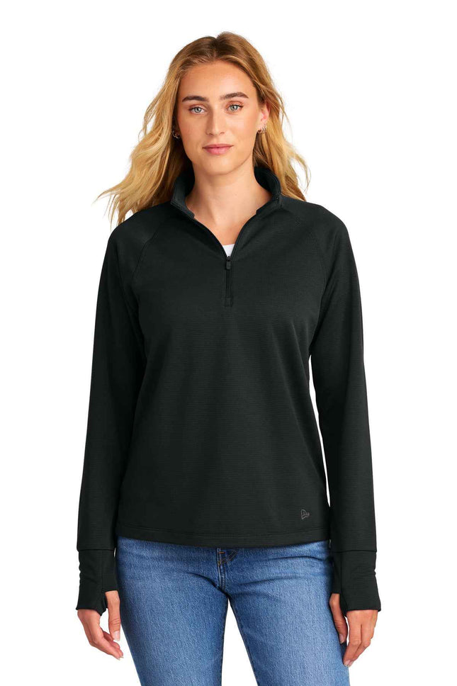 New Era Women's Stand Out 1/4Zip LNEA515 Black