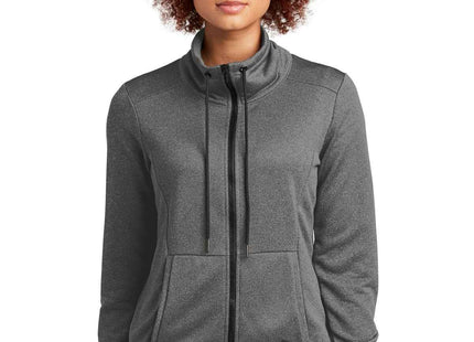 New Era Women's Performance Terry FullZip Cowl LNEA530 Graphite Heather