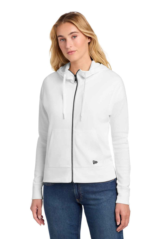 New Era Women's STS FullZip Hoodie LNEA540 Fan White