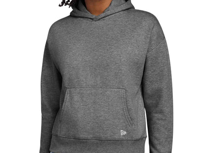 New Era Women's Comeback Fleece Pullover Hoodie LNEA550 Dark Heather Grey