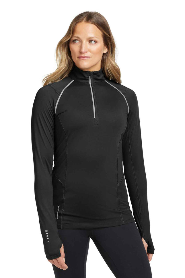 OGIO Women's Nexus 1/4Zip Pullover LOE335 Blacktop
