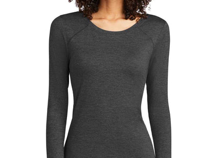 OGIO Women's Force Long Sleeve Tee LOE340 Blacktop Heather