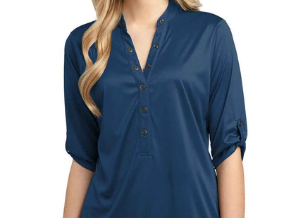 OGIO Crush Henley LOG111 Blue Indigo