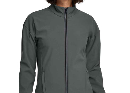 OGIO Women's Commuter FullZip Soft Shell LOG755 Diesel Grey