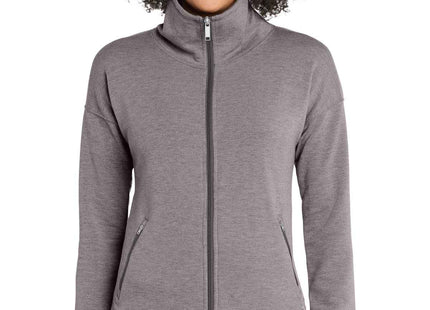 OGIO Women's Luuma FullZip Fleece LOG812 Petrol Grey Heather