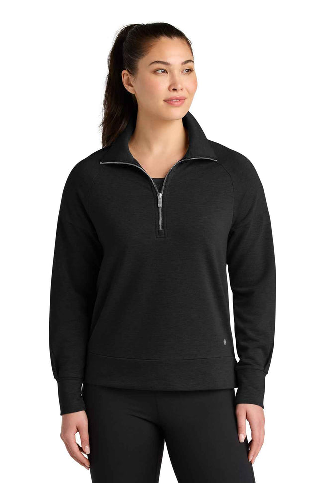 OGIO Women's Luuma 1/2Zip LOG814 Blacktop