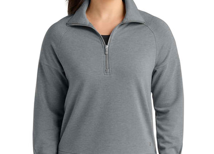 OGIO Women's Luuma 1/2Zip LOG814 Petrol Grey Heather