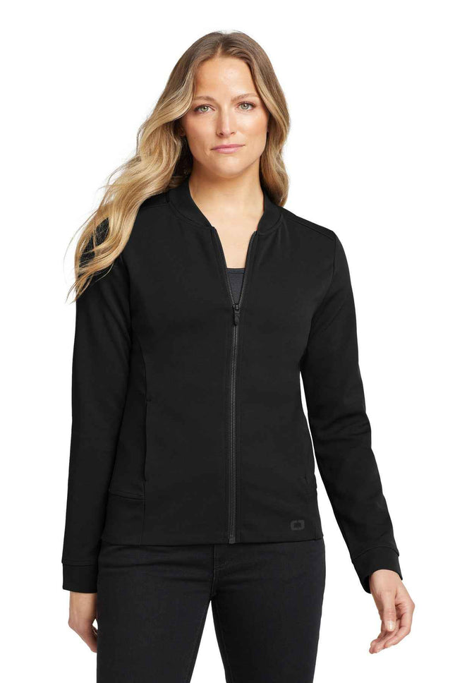 OGIO Women's Hinge FullZip LOG820 Blacktop