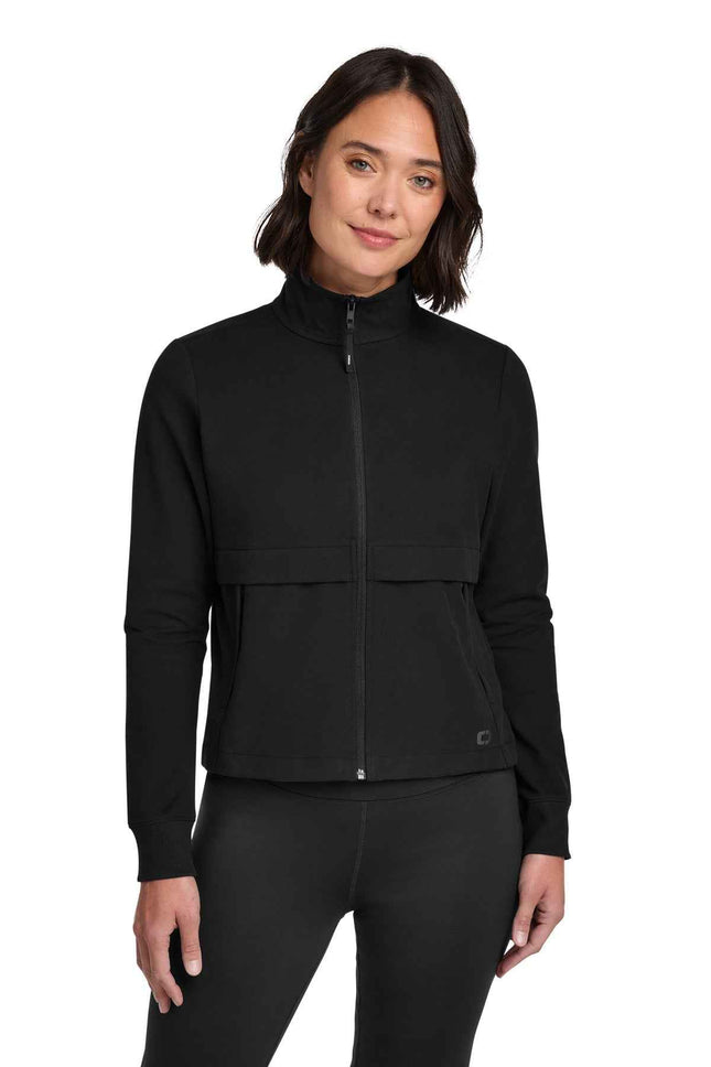 OGIO Women's Outstretch FullZip LOG830 Blacktop